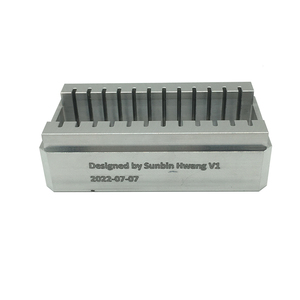 CNC parçaları 6063 alüminyum ve paslanmaz çelik tel EDM ve CNC işleme ile temizle eloksal özel Logo derin lazer gravür - Product Image 1