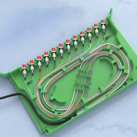Caja de Distribución de Fibra Óptica de 96 Núcleos ODF Integrada con Panel LC SC FC con Bandeja de Empalme, Gabinete de Acero, Solución de Telecomunicaciones
