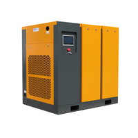 Compresseur d'Air à Vis Robuste pour Usine 7.5kw 11kw 15kw 22kw 37kw 8bar 10bar Refroidi par Air Économie d'Énergie Faible Bruit avec Réservoir Tampon