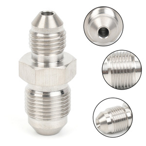 Adaptateur de raccordement fileté en acier inoxydable AN3 M12x1 pour conversion de tuyau de frein, longueur 32 mm - Product Image 3