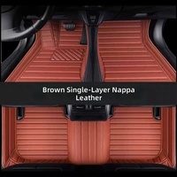 Tapis de sol de voiture en cuir Nappa XPE sur mesure, imperméables, antidérapants, entièrement enveloppants, accessoires intérieurs de voiture