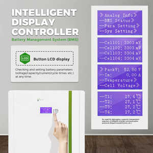 Batterie Lifepo4 51,2V 300Ah 15kwh pour système d'énergie solaire domestique, système de stockage d'énergie 48V 51,2V, batterie mobile sur pied pour usage domestique - Product Image 5
