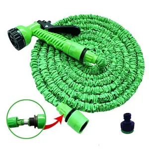 Super Quality China Alibaba Supplier Green Power 25FT 50FT 75FT 100FT 150FT Magic Expandable Hose Garden Hose With Spray Nozzle