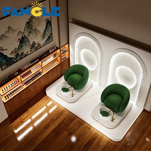 Sedia Pedicure di lusso per il salone di bellezza <span class=keywords><strong>Spa</strong></span> massaggio <span class=keywords><strong>e</strong></span> pediluvio per il negozio di barbiere Manicure salone mobili - Product Image 3