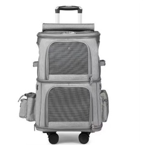 Muestra gratuita de carrito para mascotas de doble capa para exteriores, carrito para gatos, bolsa de transporte para mascotas - Product Image 1