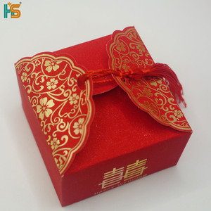 Caja de embalaje de recuerdo de boda de la felicidad caja de dulces de papel plegable de 2mm de espesor <span class=keywords><strong>para</strong></span> invitados <span class=keywords><strong>regalar</strong></span> impresión en relieve ceremonia Sushi - Product Image 4