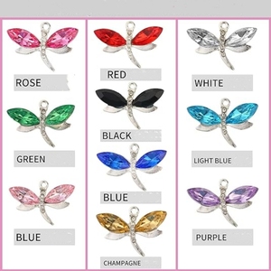 <span class=keywords><strong>Dragonfly</strong></span> quyến rũ đối với trang sức làm, kim cương kim loại men Mặt dây chuyền quyến rũ, cho vòng cổ vòng đeo tay Bông tai DIY đồ trang sức làm - Product Image 2