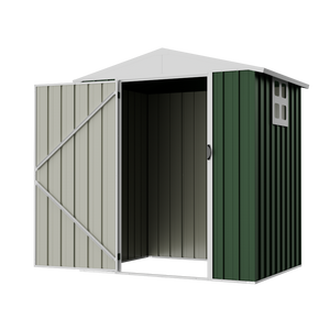 Caseta de Almacenamiento Multiusos para Jardín EG0604-H160-H, Caseta Metálica para Exteriores con Ventana, Caseta de Almacenamiento para Patio Trasero - Product Image 5