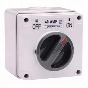 Australian Industrial 56SW110 IP66 Interruptor de cambio manual cuadrado de superficie protegida a prueba de agua trifásica