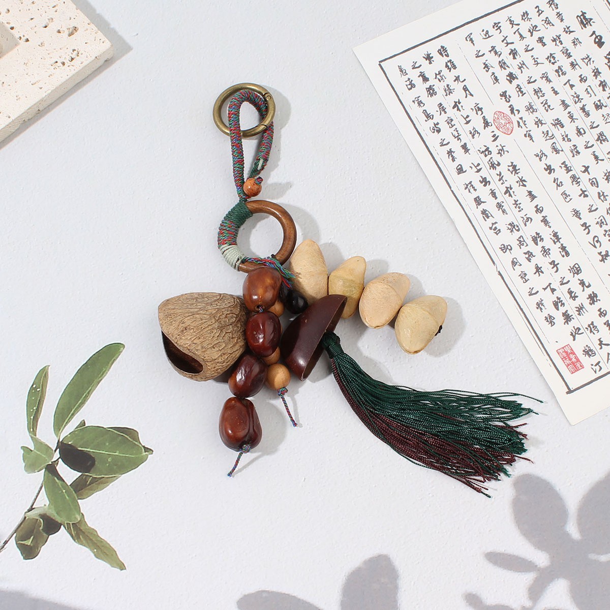 Haruno (sac de coquille de fruit accrochant des ornements)