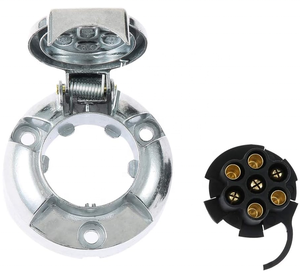 OEM <span class=keywords><strong>7</strong></span> Pin <span class=keywords><strong>remolque</strong></span> enchufe 12 V Socket kit/set aleación de aluminio <span class=keywords><strong>remolque</strong></span> <span class=keywords><strong>enganche</strong></span> <span class=keywords><strong>7</strong></span> Pin macho y hembra para camión Camper Van barco - Product Image 5