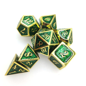 Jeu de dés en métal Jeu de dés du MDN 7 pièces D & D Dés polyédriques Donjon et Dragon <span class=keywords><strong>RPG</strong></span> D et D Jeux de rôle Dés D20 D12 D6 D8 - Product Image 3