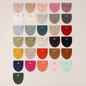 Sacs à bijoux en microfibre PUPPYSEW, sacs d'emballage pour bijoux en velours avec bouton, pochette à bijoux personnalisée avec logo - Product Image 6