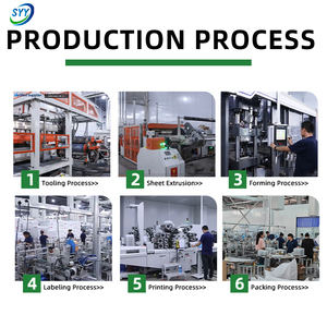 מגש ביצים שקוף מפלסטיק PET עם 30 שקעים ומכסה עגול לביצים במשקל 50-60 גרם, תקן מזון - Product Image 6