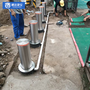 New arrivals có thể thu vào bollard tự động thủy lực bollard thép đường lái xe an ninh cho trường pollare bollards - Product Image 4