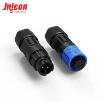 Connecteur étanche 7A 300V à verrouillage par pression 2 broches M12 IP67 pour assemblage sur site, pour système de contrôle d'automatisation de capteurs UL TUV