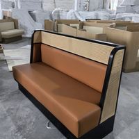 Factory Direct Niedriger Preis Gepolsterte Stand Eck sitze Leder und Holz Schnitts ofa für Restaurants Stand Bank Sitze