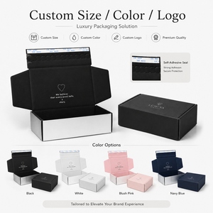 High-End Rigid Jewelry <b>Box</b> With UV Printed Heart Logo And Satin Liner Rectangle Paperboard Packaging For Jewelry Watch Eyewear - Product Image 3