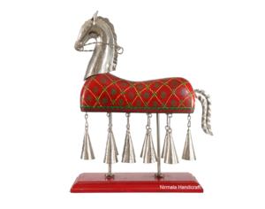 Nirmala Handicrafts - Campanas de Madera de Lujo Hechas a Mano con Diseño Pintado, Forma Rectangular, Artesanía de Rajasthan, Decorativas para Cumpleaños - Product Image 1