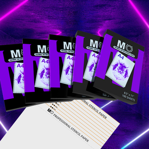 Art corporel maquillage permanent 100 feuilles/boîte <span class=keywords><strong>imprimante</strong></span> de transfert A4 MO <span class=keywords><strong>tatouage</strong></span> papier pochoir thermique - Product Image 6