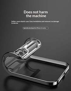 Custodia Protettiva Trasparente Premium con Placcatura per <span class=keywords><strong>iPhone</strong></span> 17 Air 16 15 14 Plus <span class=keywords><strong>13</strong></span> 12 11 Pro Max Xr Xs Max 8 7 Plus - Product Image 6