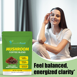 Best Selling Mushroom Coffee <b>Blend</b> Powder Contains Chaga With Theanine Boost Mental Concentration Mushroom Infused Coffee Powder - Product Image 6