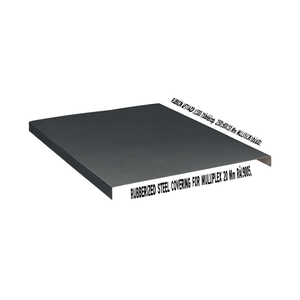 Revêtement en acier caoutchouté Fami pour plateau de table Multiplex 2500x800x20 mm Noir Ral9005 - Product Image 3