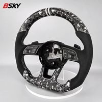 Volante de Fibra de Carbono Forjado de Alta Calidad para Volkswagen BORA, CADDY, GOLFGTI, GOLFGTD, JETTACC, POLO1.2, POLO2.0, PASSATCC