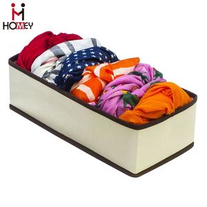 Boîte de séparation de placard pliable pour soutien-gorge Organisateurs de tiroirs de rangement pour sous-vêtements Boîtes et bacs de rangement Tissu de fabricant de garde-robe personnalisé - Product Image 3