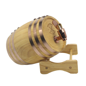 Miniature <strong>Wood</strong> Whiskey Barrel Dispenser Barrels of Beer Wine Barrel <strong>Wood</strong> - Product Image 2