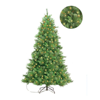 Arbre de Noël Artificiel de Luxe à Charnières, Vente en Gros Direct Usine, Branches Épaisses de 1,5m à 3m, Ignifuge, Écologique, Lumières LED