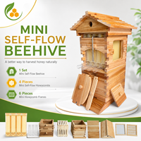 Mini Selbstfließender Honigbienenstock: Automatische Honigfluss-Bienenkasten-Box aus Holz für kleine Imker im Garten