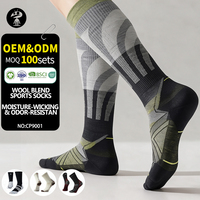 Chaussettes de sport en laine mérinos de qualité supérieure, professionnelles, respirantes, thermiques, pour la randonnée en plein air, chaussettes de performance en laine