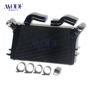 JT-PC03 <span class=keywords><strong>Intercooler</strong></span> de course en aluminium amélioré pour Audi A3 S3 <span class=keywords><strong>Golf</strong></span> <span class=keywords><strong>5</strong></span> 6 GTI BMW Z4 Skoda Octavia RS Scirocco 3, prévention de la surchauffe - Product Image 2