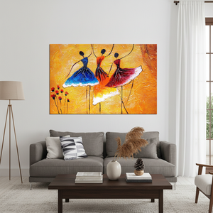 Modern Dancers Printed <b>Canvas</b>: Elegant <b>Wall</b> Art for Stylish Spaces,WRAPPED <b>CANVAS</b> - Product Image 3