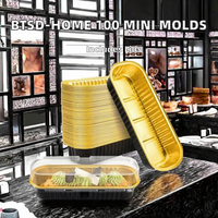Bol de cuisson rectangulaire en aluminium multi-usages pratique, récipient à pâtisserie jetable pour la cuisine domestique et la pâtisserie