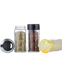 Récipient d'assaisonnement moderne OEM Set de salière et poivrière de cuisine Bouteille d'épices en verre