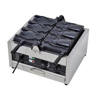 Macchina elettrica per <span class=keywords><strong>Waffle</strong></span> Belgian di qualità Premium 2000W a bocca aperta a forma di pesce Taiyaki macchina per <span class=keywords><strong>Waffle</strong></span> 3 pezzi - Product Image 1