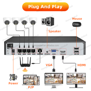 Hongglobal 4MP 5MP 8MP 2k 4k một cách âm thanh nhà video trong nhà thông minh CCTV Camera giám sát không dây HD an ninh nhà PoE máy ảnh - Product Image 4