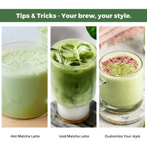 Mélange de Latte au Matcha Bio Personnalisé avec Logo Privé, Style Café, Poudre de Thé <span class=keywords><strong>Vert</strong></span> et Collagène - Product Image 6