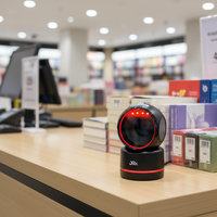 Escáner de Código de Barras de Escritorio con Cable JR T37, Nuevo en Stock, Lector de Códigos QR 1D 2D para Supermercado