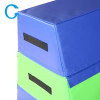 Buena venta, cubierta de PVC lavable, plataforma trapezoidal de tres capas, esponja suave para niños, entrenamiento de integración sensorial