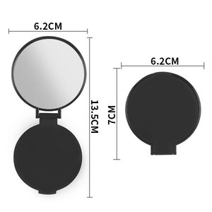 Miroirs de poche pliables miniatures en gros, petits accessoires de maquillage portables pour sacs à main, idéaux pour les voyages, les fêtes, les mariages, les anniversaires, ou comme cadeaux pour filles. - Product Image 2