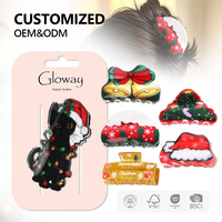 Accessoires de cheveux pour les fêtes du Nouvel An, pinces à cheveux amusantes à maintien solide en forme de sapin de Noël, pinces à cheveux griffes de Noël