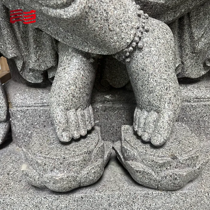 Escultura em pedra de Buda escultura em pedra de Buda escultura personalizada ao ar livre produção de monumento de pedra