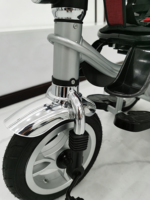 Tricycle pliable 4 en 1 pour bébé avec siège rotatif, certifié CE, vente en gros de poussettes pour enfants
