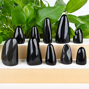Piedra de Obsidiana Arcoíris Natural Hecha a Mano, Forma Libre, Pulida y Rodada, Cristal Curativo, Adorno de Obsidiana para Fengshui - Product Image 4