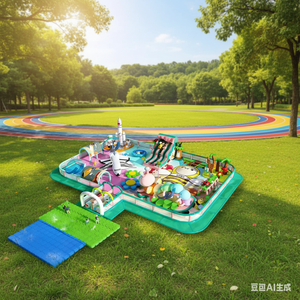 Mini Castillo Inflable para Desafíos Extremos, Personalizable, para Uso Doméstico, Trampolín Pequeño con Tobogán y Piscina, Portátil, Fácil de Guardar, Material de PVC - Product Image 6