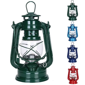 Lampada a Cherosene in Vetro Vintage di Grande Capacità con Manopola di Controllo del Fuoco, Decorazione Rustica Sospesa per Campeggio, Arrampicata e Uso Domestico - Product Image 1
