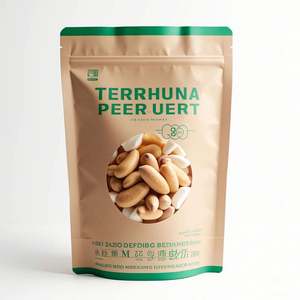 Custom Made Matte <b>Mylar</b> Packaging Pouch 250g 340g 500g 1kg Plastic <b>Bags</b> With Ziplock for Nuts Kernel Peanut Cashew Almond - Product Image 1